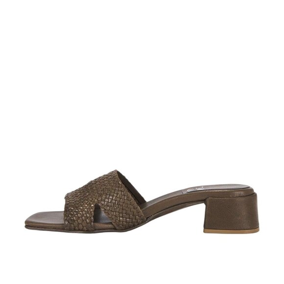 Jeffrey Campbell Coen Sandals in Olive Green 8 Womens Leather Heels - Picture 4 of 11